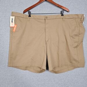 Dockers Ultimate Short Supreme Flex Khaki Tan Big & Tall Mens 54 21808-0000 New